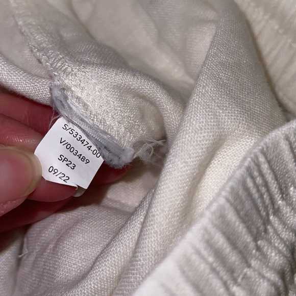 Athleta Women’s Retreat Linen Wide Leg Pant in Calla Lily Size 2 - Picture 12 of 12